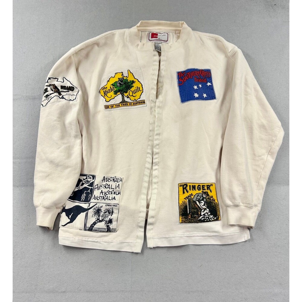 Vintage 80/90s Australian Patchwork Jacket XL DZ Sportswear Koala Southern Cross